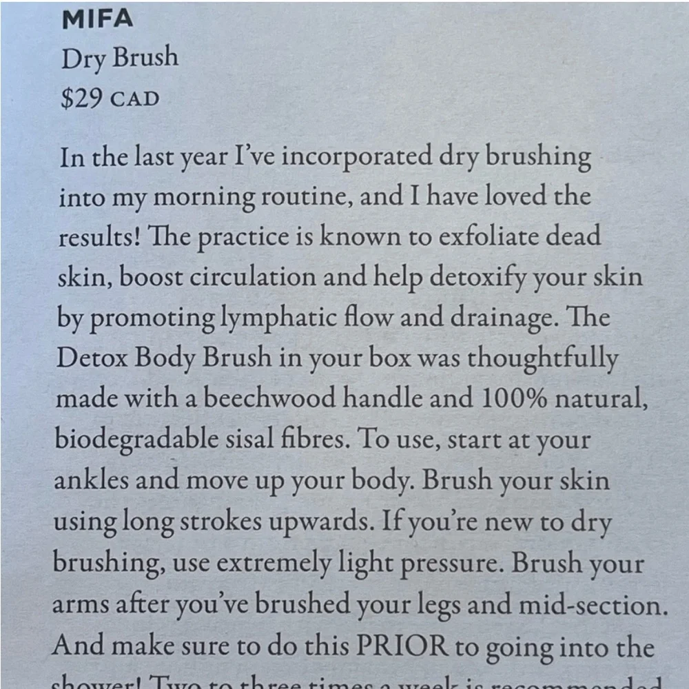 Jilly Box - Mifa Detox Body Brush - Picture 3 of 3